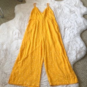 NWT POLKA DOT YELLOW JUMPSUIT